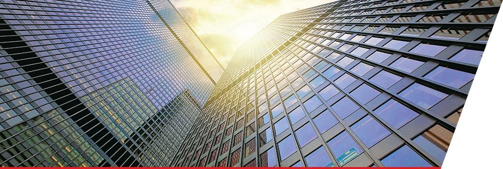 Close-up of two office tower exteriors | CNA Insurance
