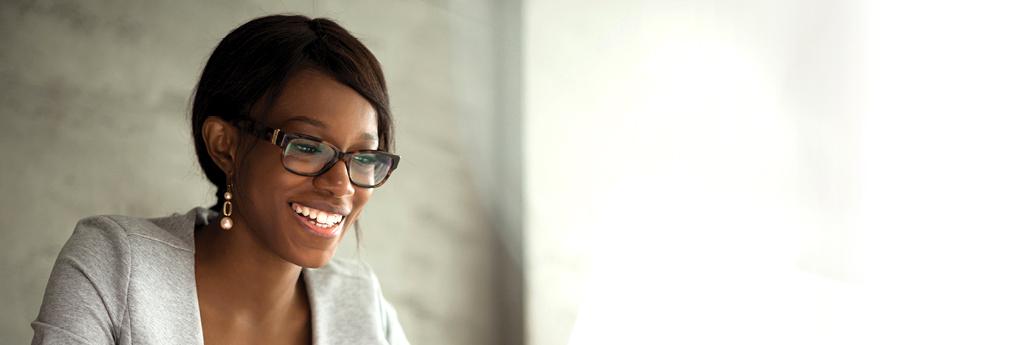 Woman working in an office