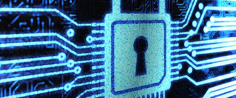 Cybersecurity lock on computer screen | CNA Insurance